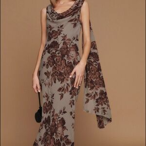 Reformation Allura Dress Brown - Size 0